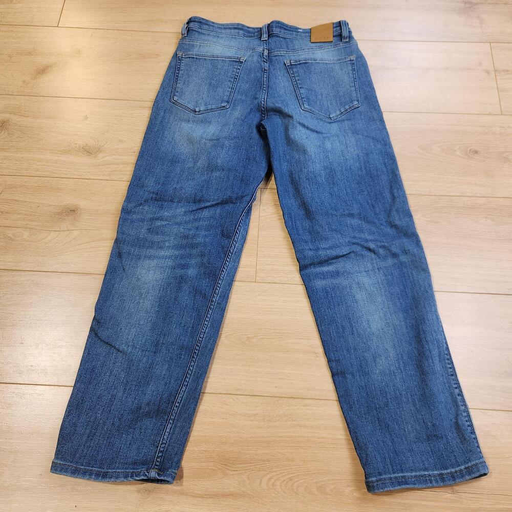 DU/ER Performance Jeans Womens 27x28 Blue Mid Rise Straight Stretch Denim Pants - Picture 2 of 11
